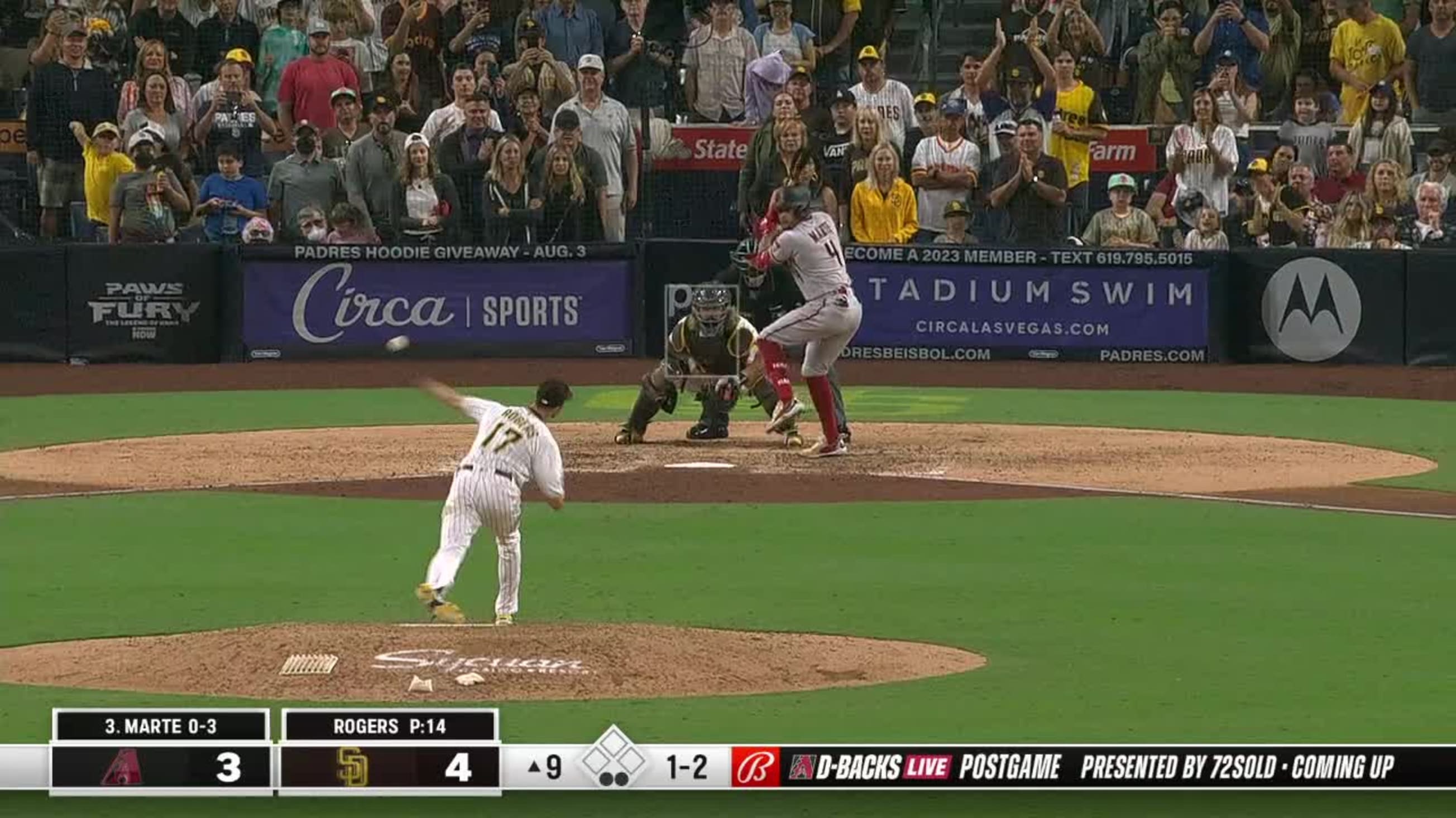 7/5/2022 SEA at SD Game-Used Baseball: J.P. Crawford Triples Off of Taylor  Rogers in the Top of the 9th; MLB Authenticated