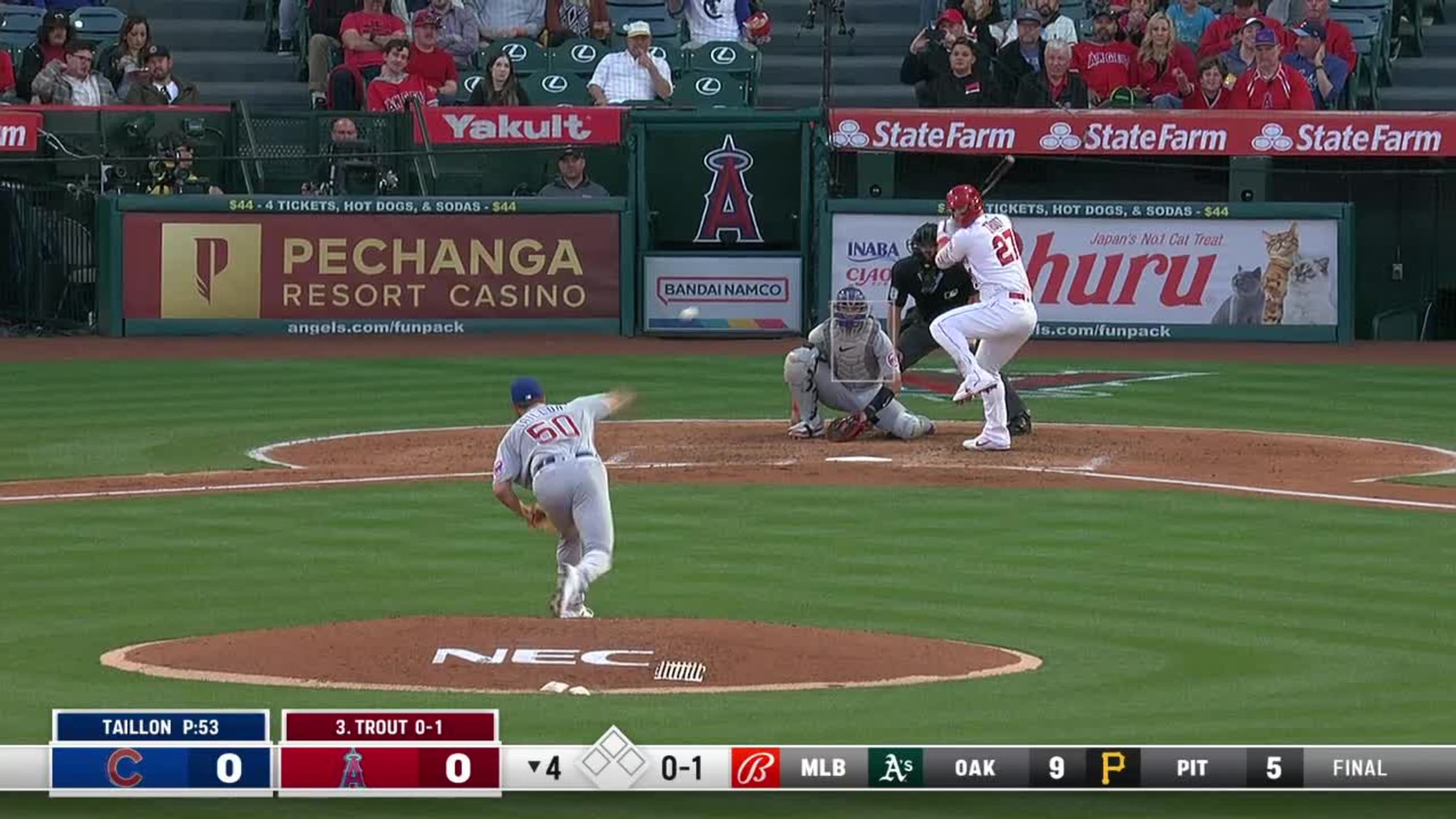 Mike Trout's long home run, 04/14/2022