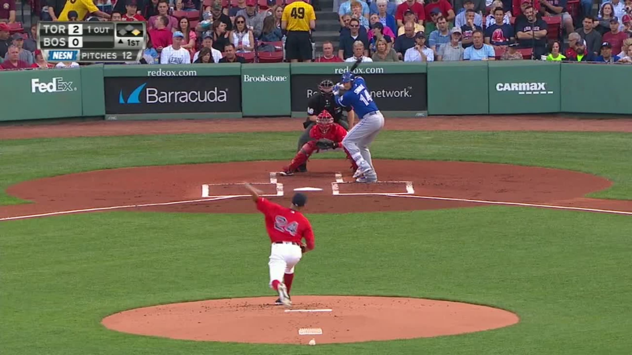 David Price Called Strike to Justin Smoak, 05/12/2018