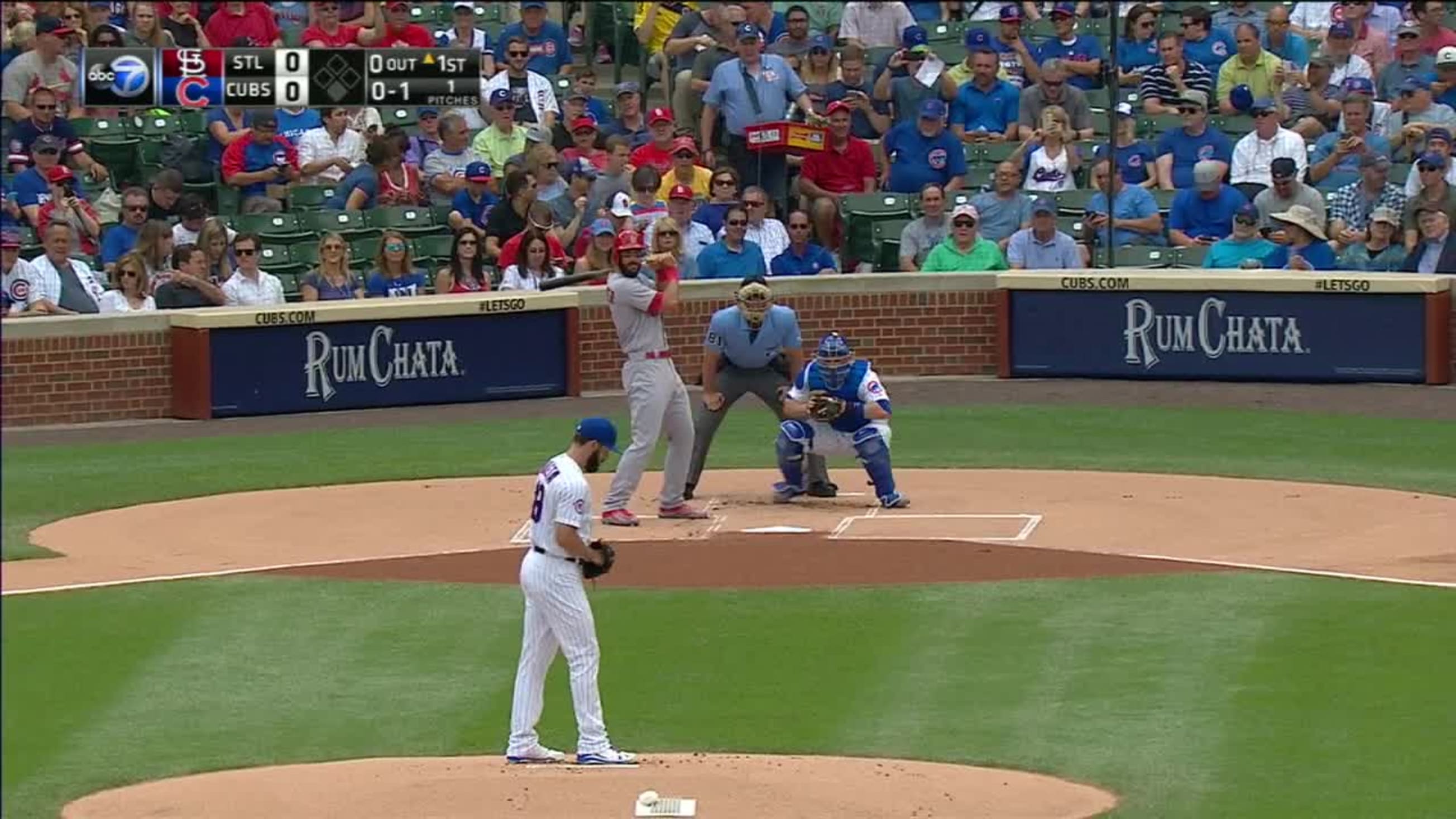 Jake Arrieta Foul Tip To Matt Carpenter 06 22 2016 Atlanta Braves