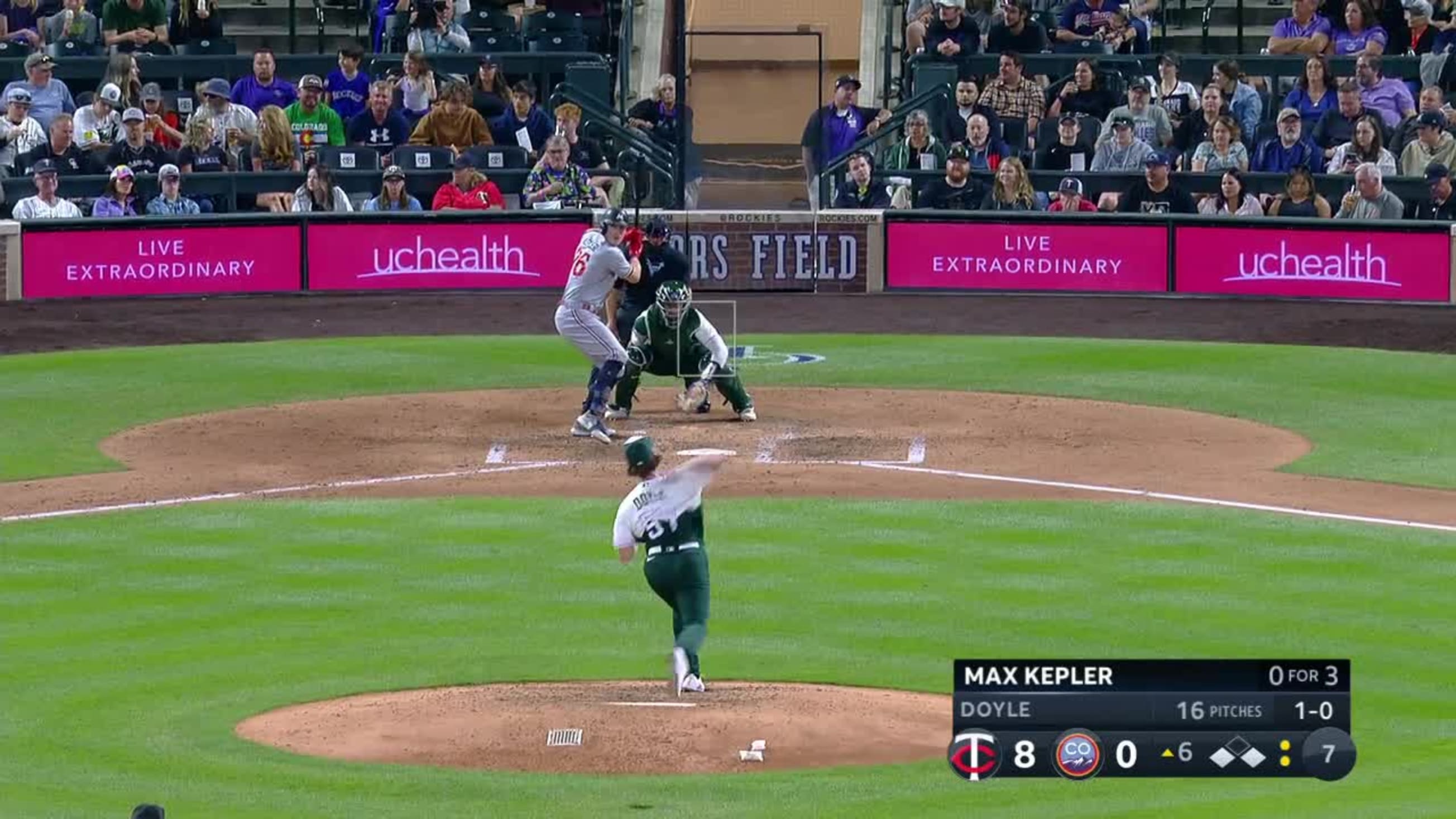 Max Kepler 3rd Home Run of the Season #Twins #MLB Distance: 378ft