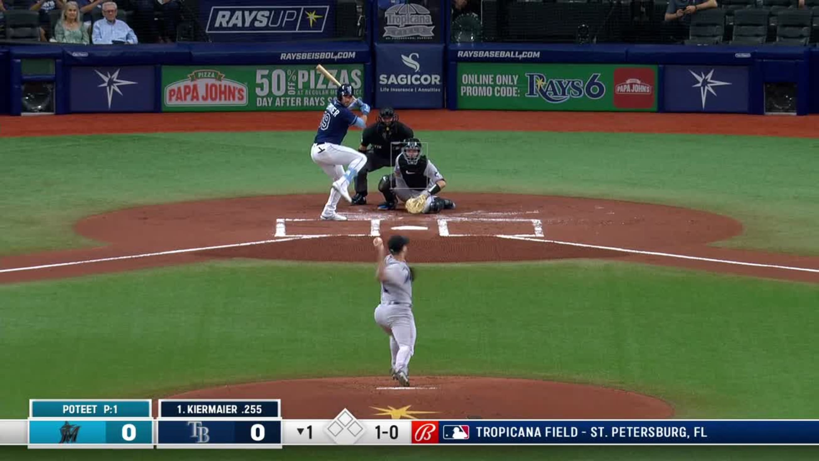 Cody Poteet Ball to Kevin Kiermaier