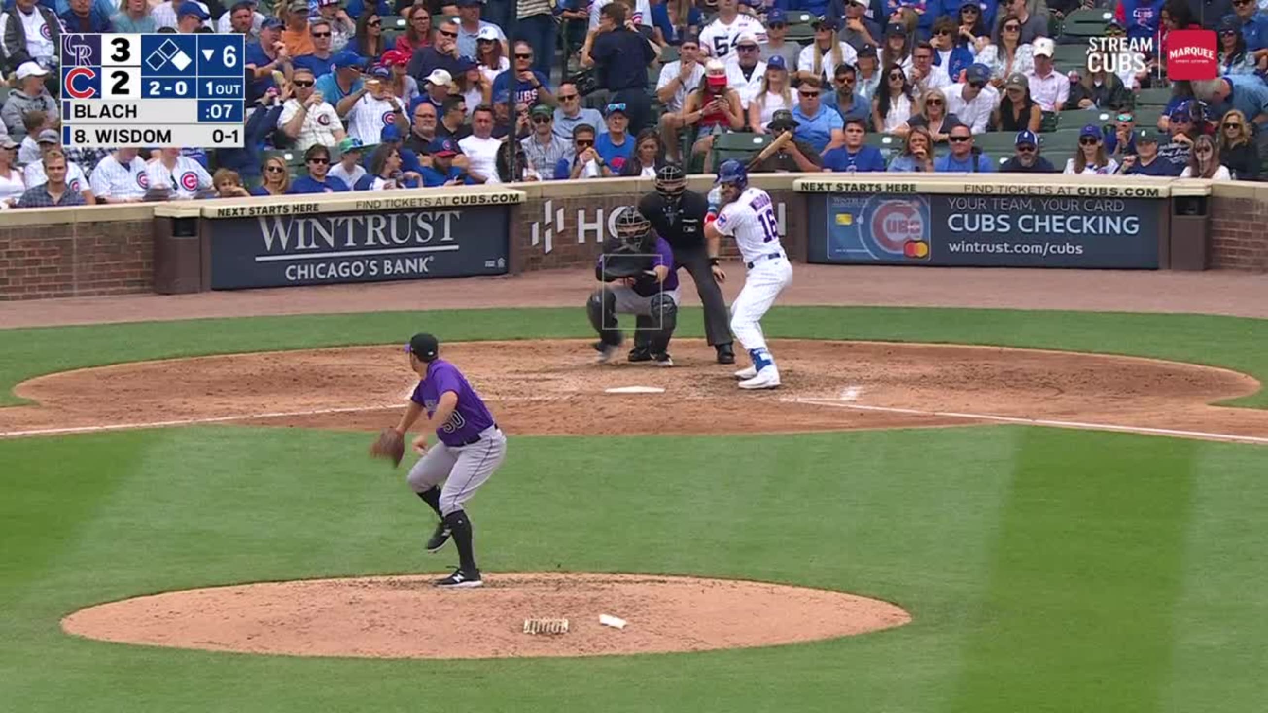 Patrick Wisdom 22nd Home Run of the Season #Cubs #MLB Distance