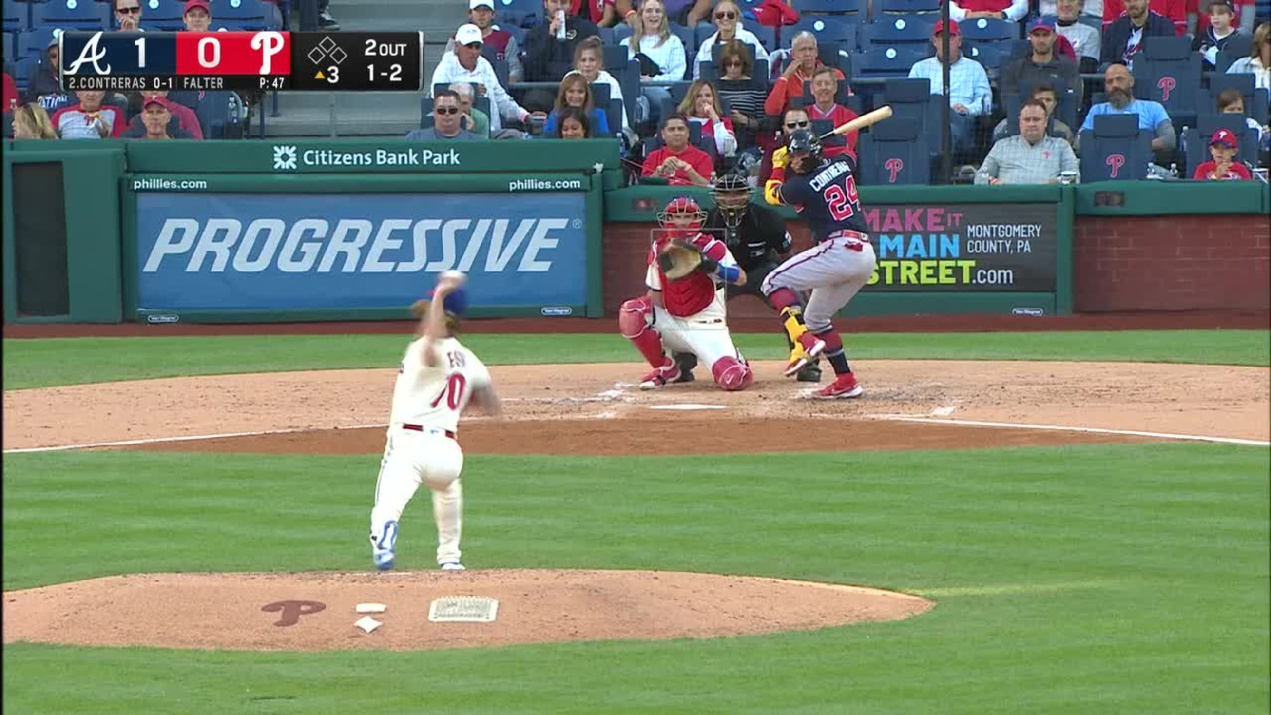 William Contreras hits homer throws out basestealer