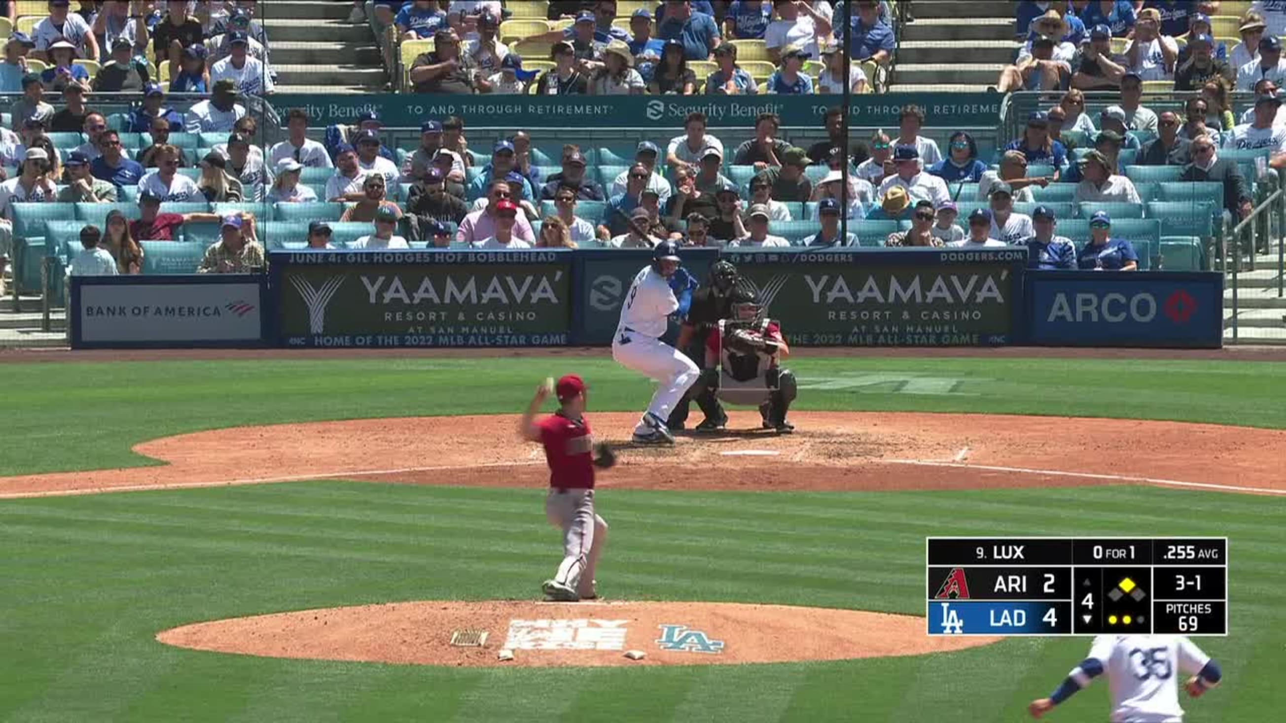 7,866 Celebrities At The Los Angeles Dodgers Game Stock Photos