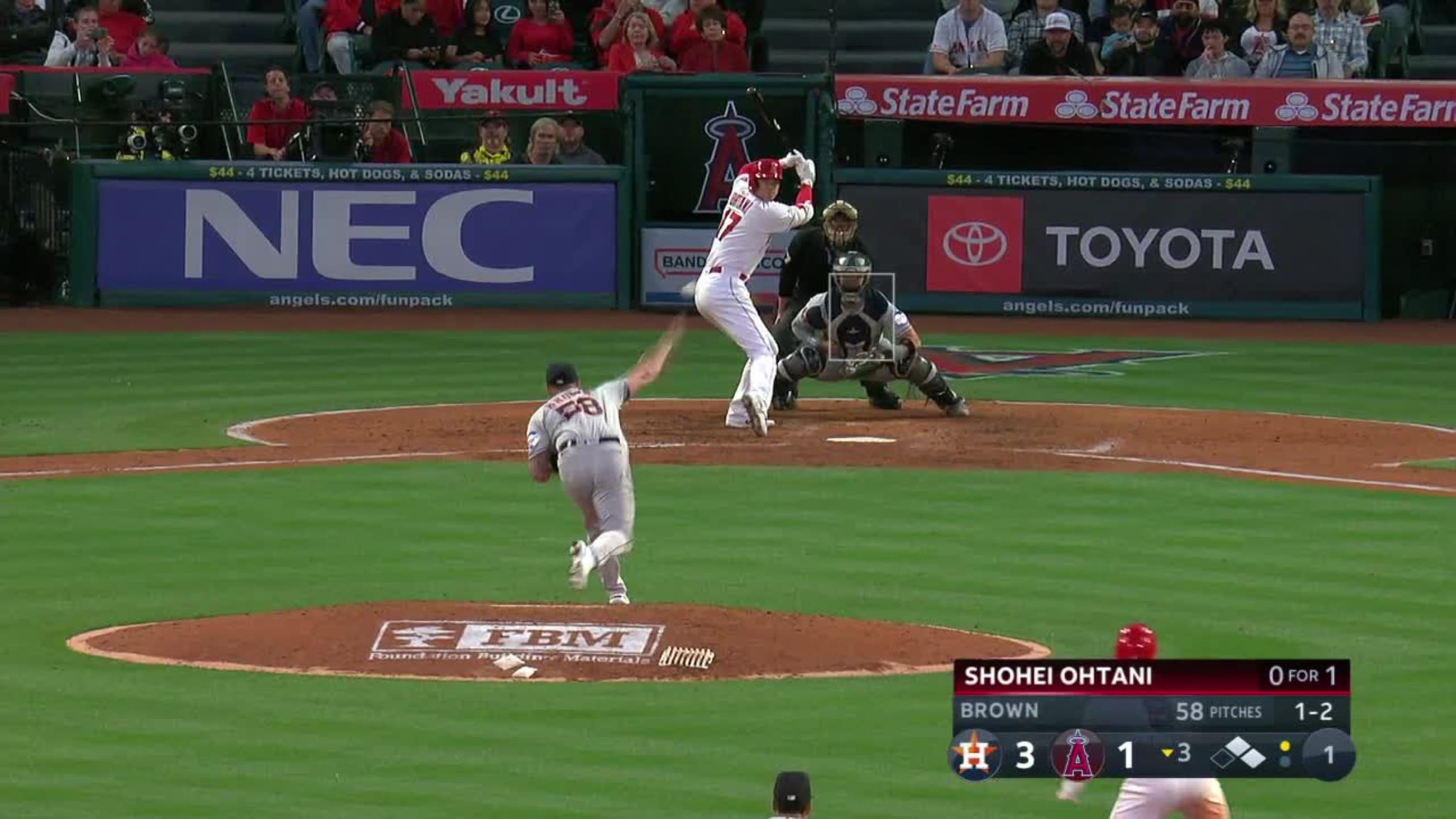 Shohei Ohtani's RBI double, 05/13/2023