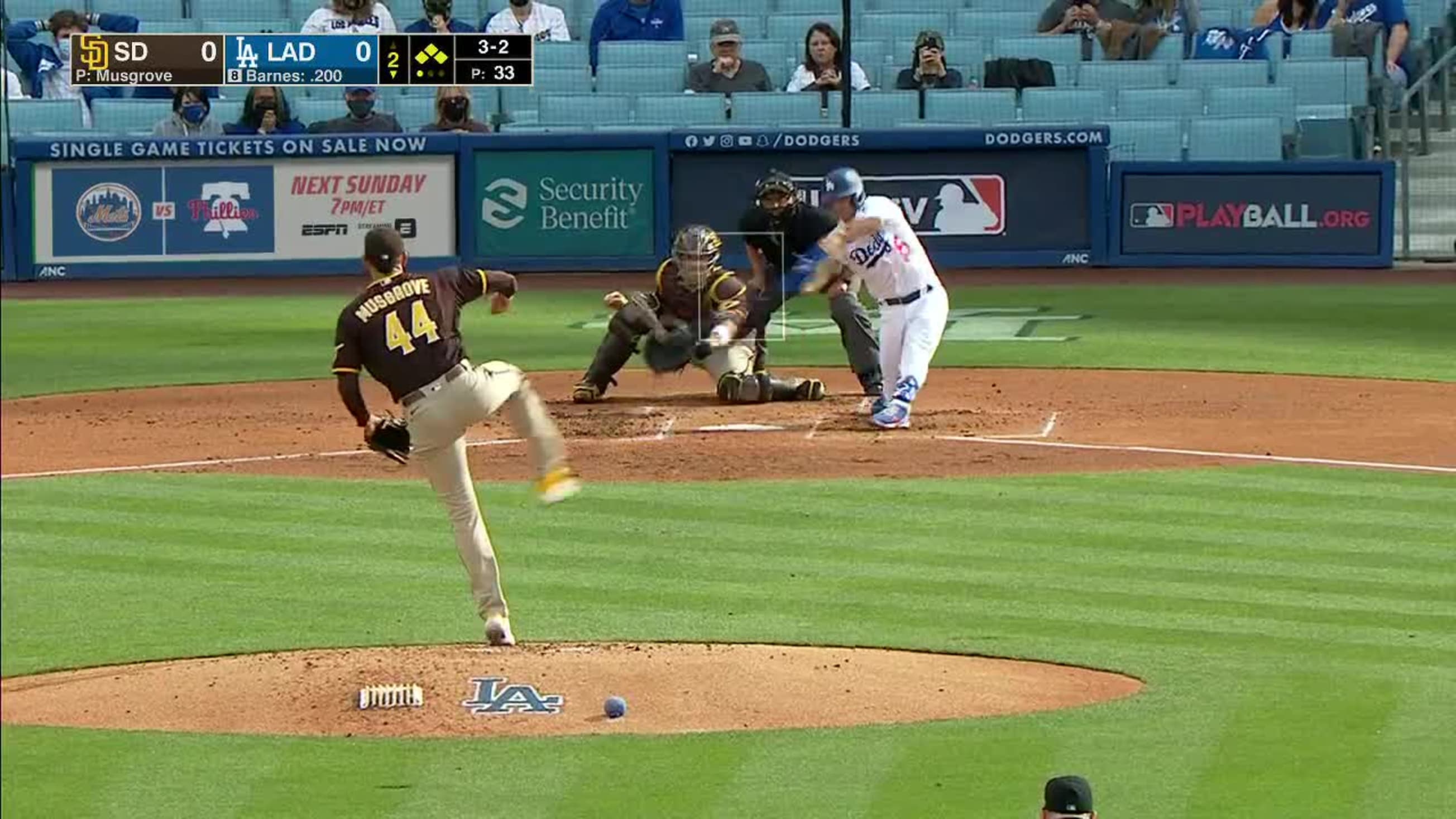 Austin Barnes' RBI single, 04/25/2021