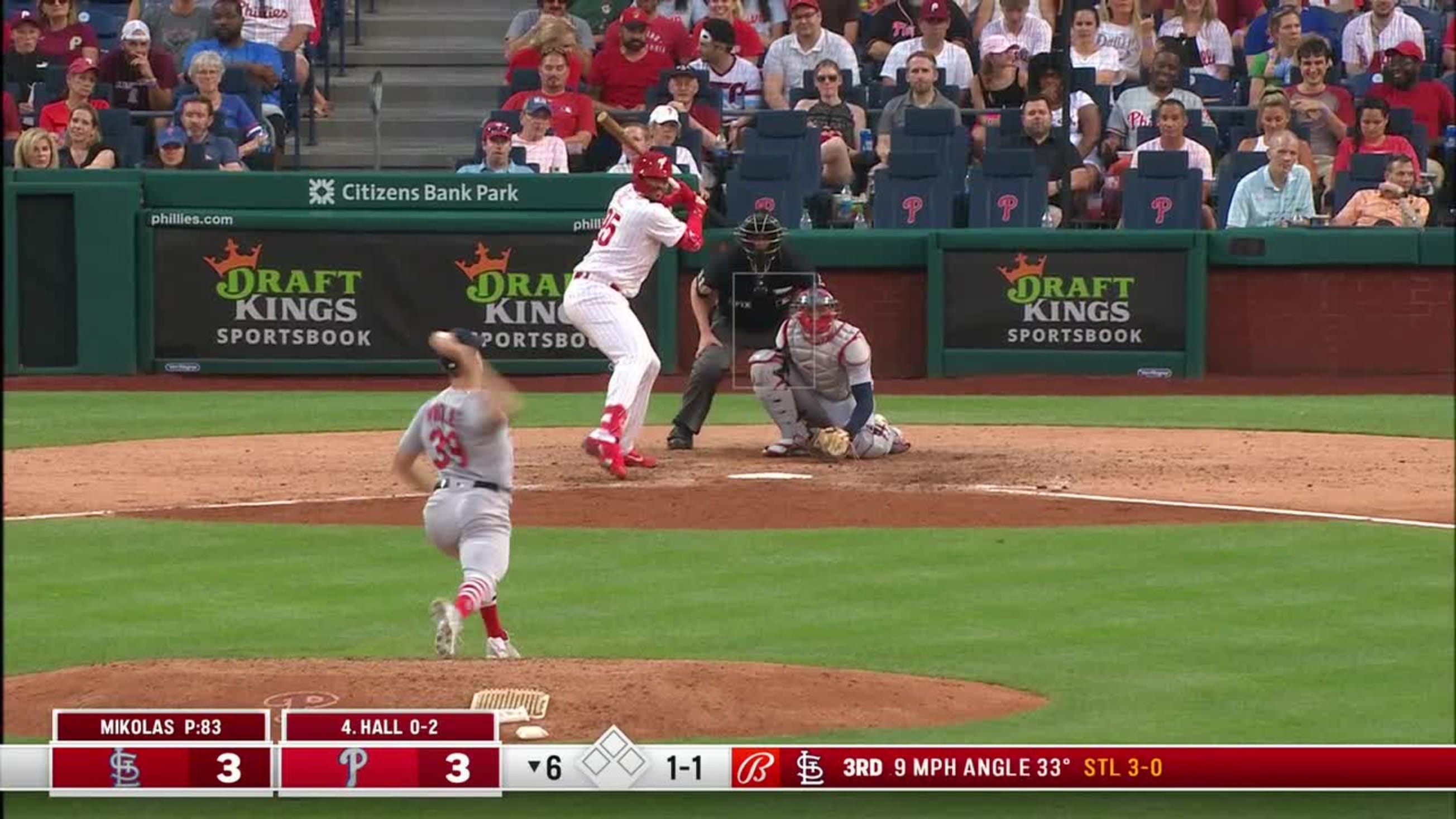 Phillies' Darick Hall enjoys aftermath of homering for his first MLB hits