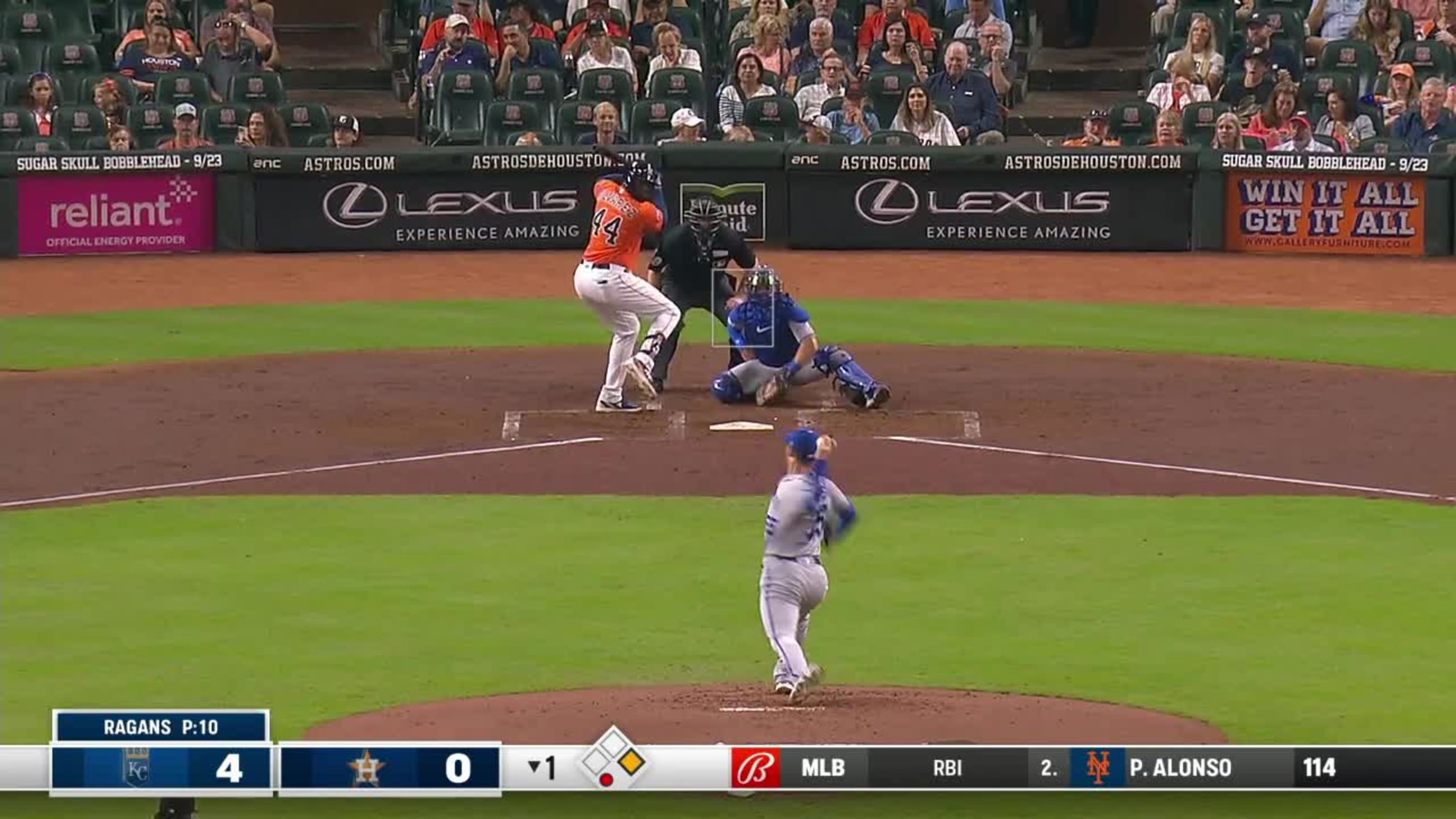 Yordan Álvarez's RBI double, 07/22/2023