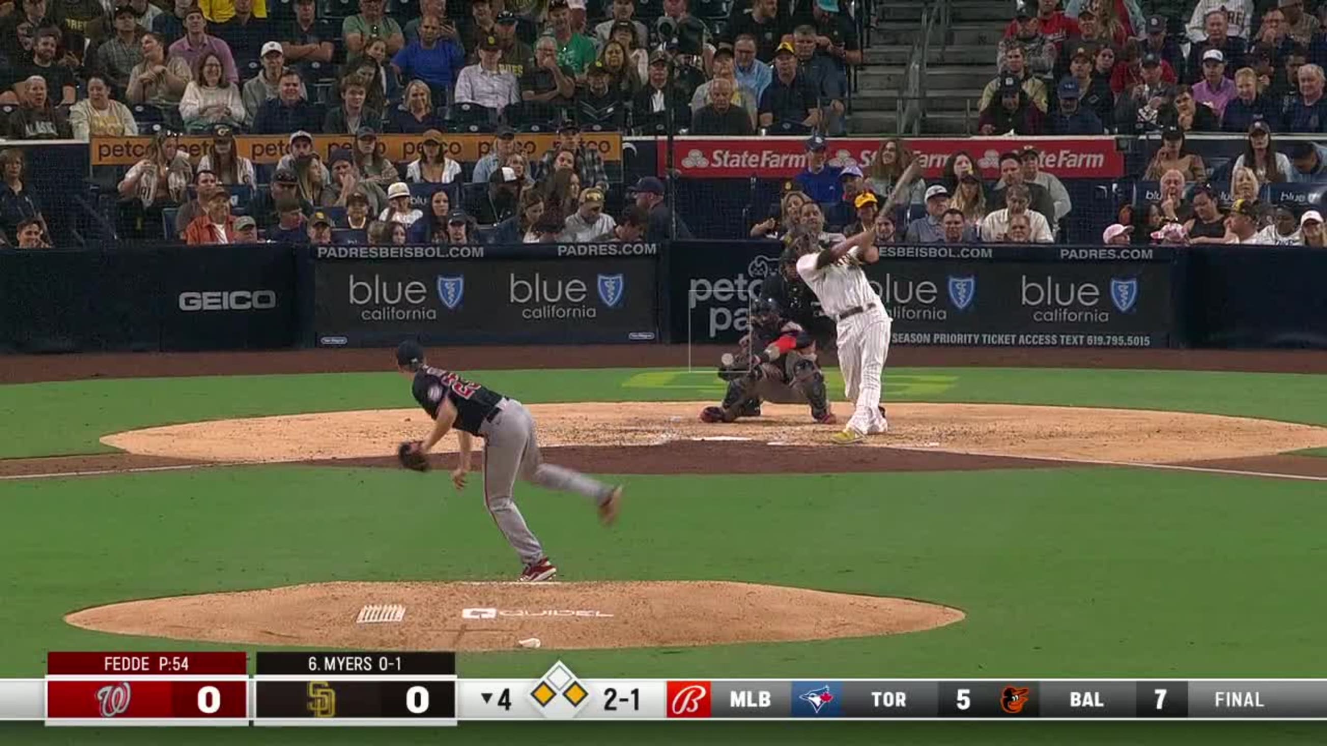 Wil Myers 1000fps Baseball Swing Home Run in Slow Motion 