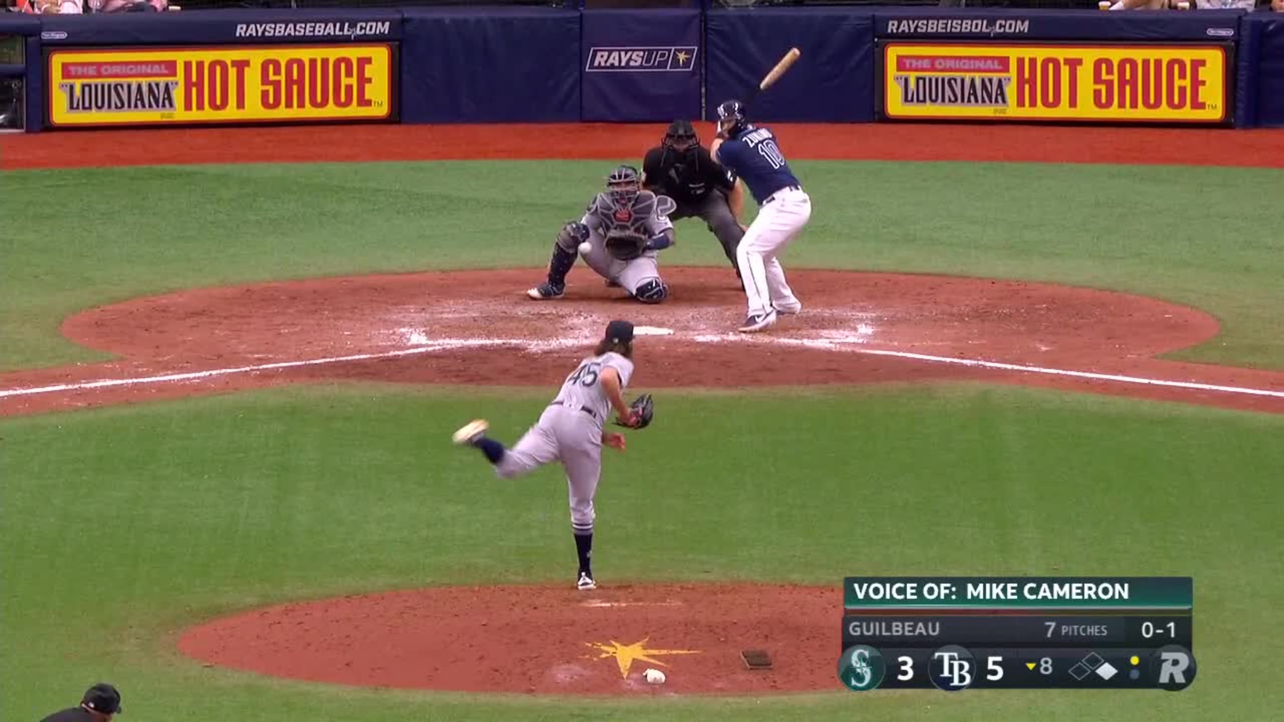 Taylor Guilbeau Swinging Strike To Mike Zunino 08 21 2019 Mlb Com