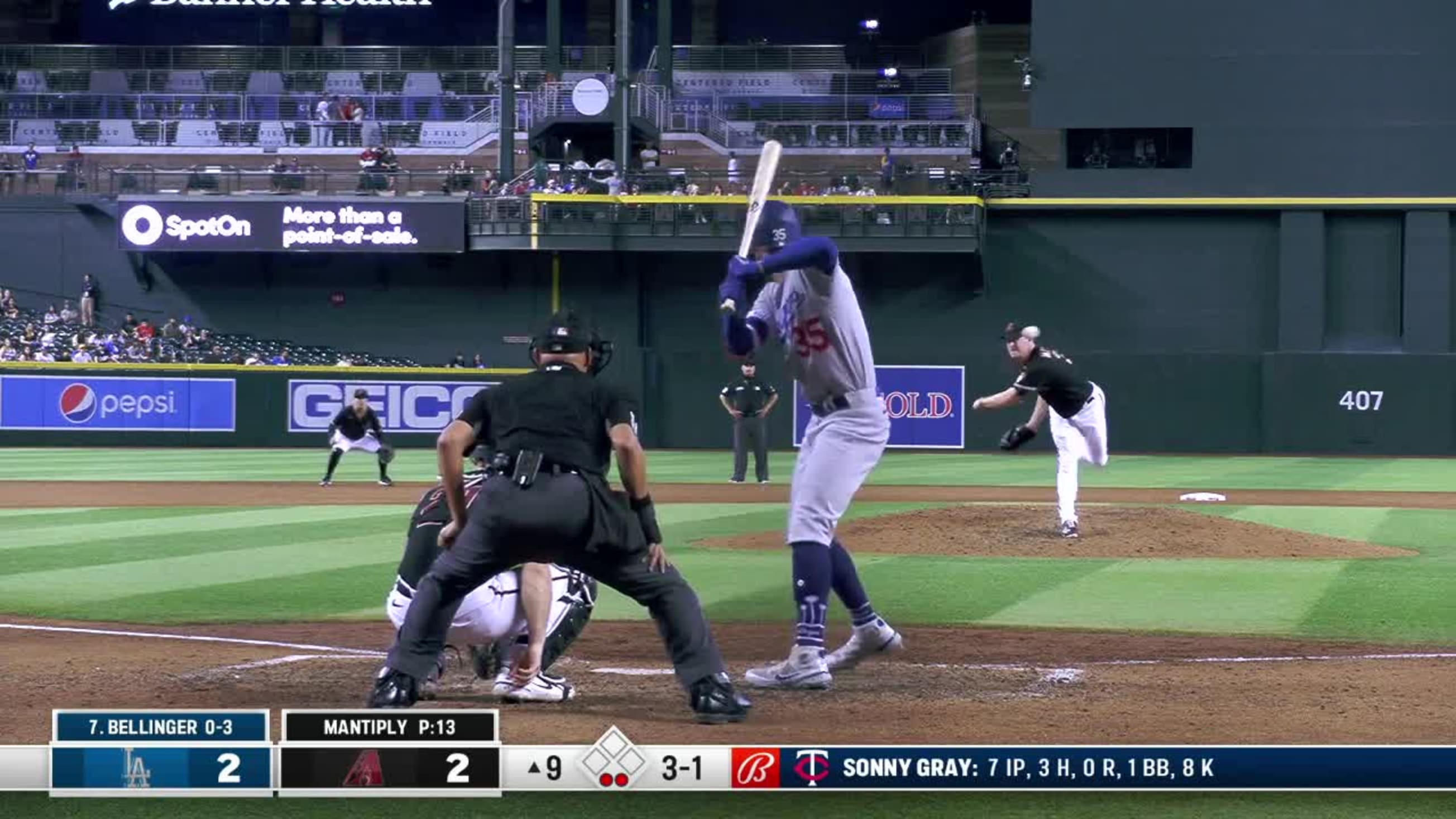 Joe Mantiply Called Strike to Cody Bellinger, 09/14/2022