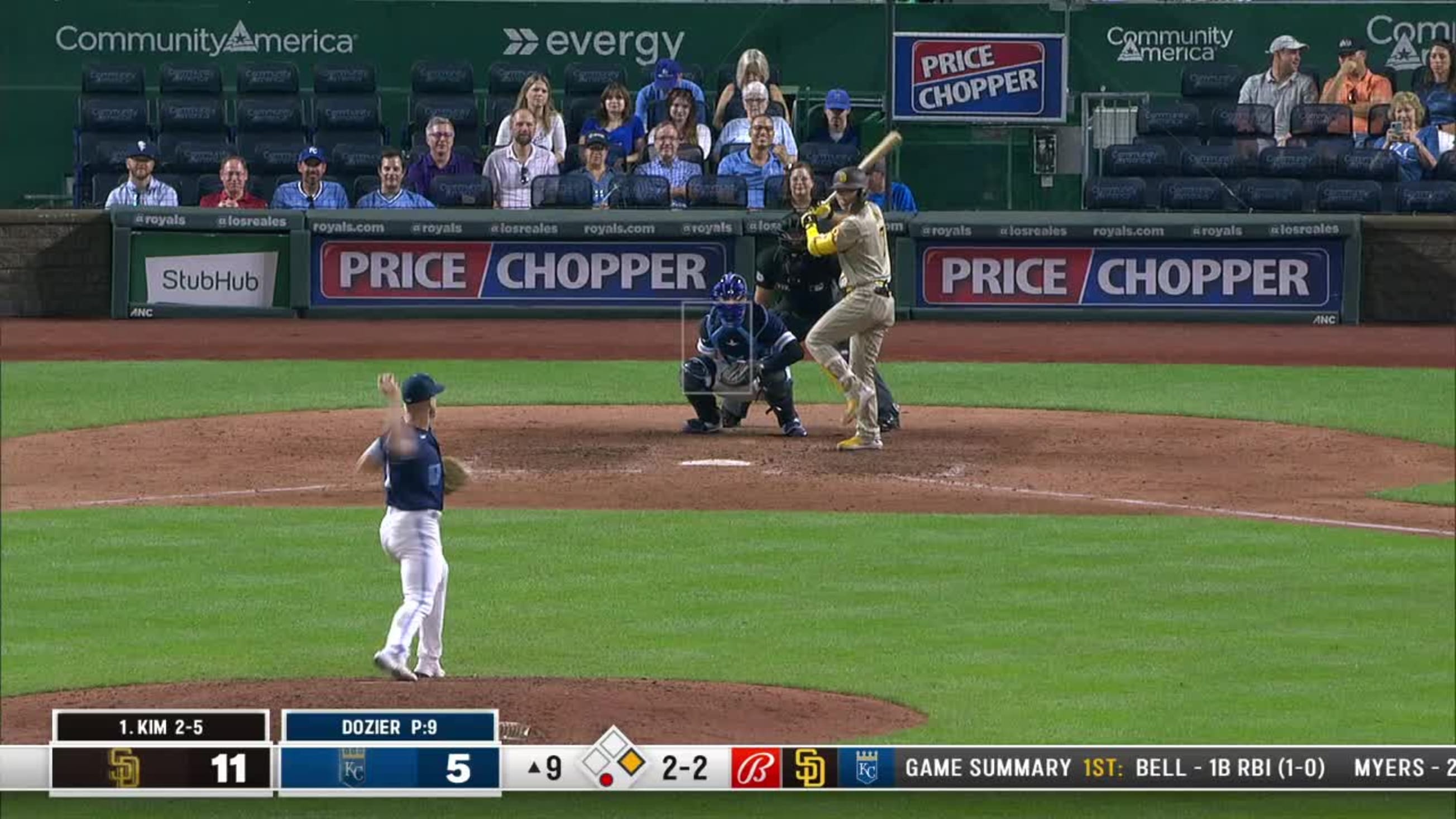 Ha-Seong Kim Hits a 426 Foot Home Run in Kansas City