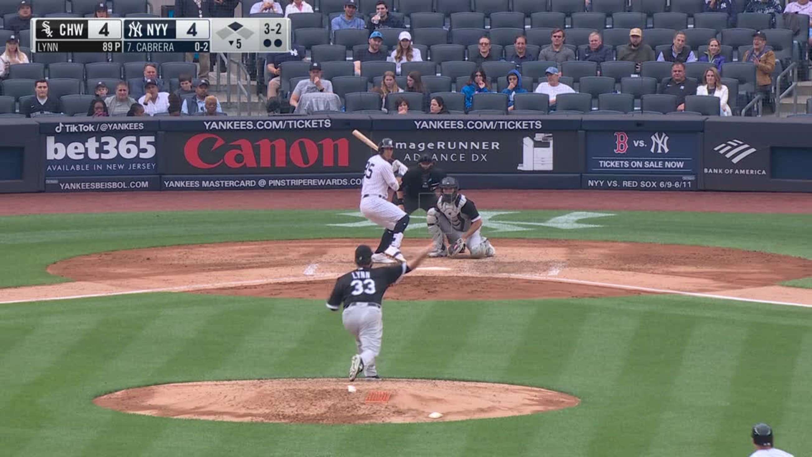 Oswaldo Cabrera's RBI single, 08/28/2023