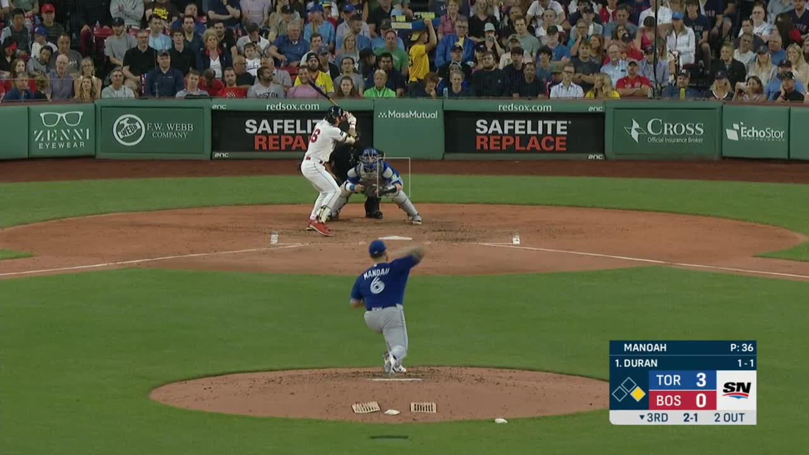 Jarren Duran's two-run single, 05/12/2023