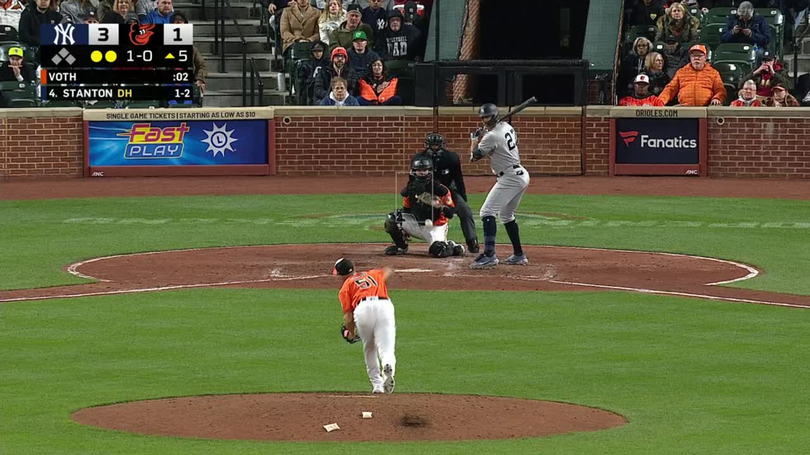 Giancarlo Stanton's solo HR (5), 06/02/2023