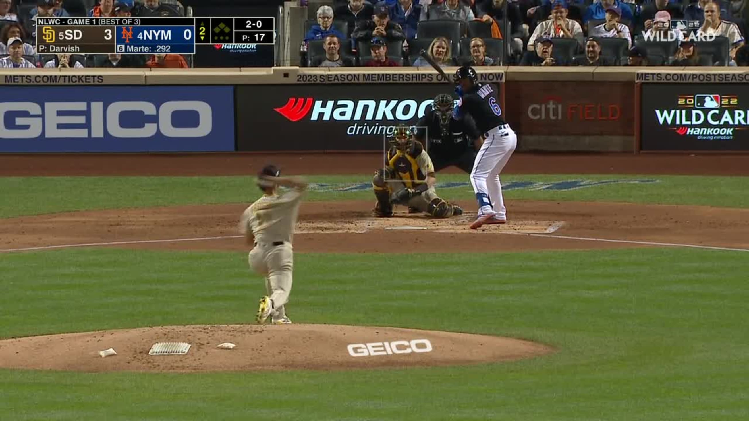 MLB on X: Citi Field is FIRED up after this Starling Marte go-ahead home  run. 🔥  / X