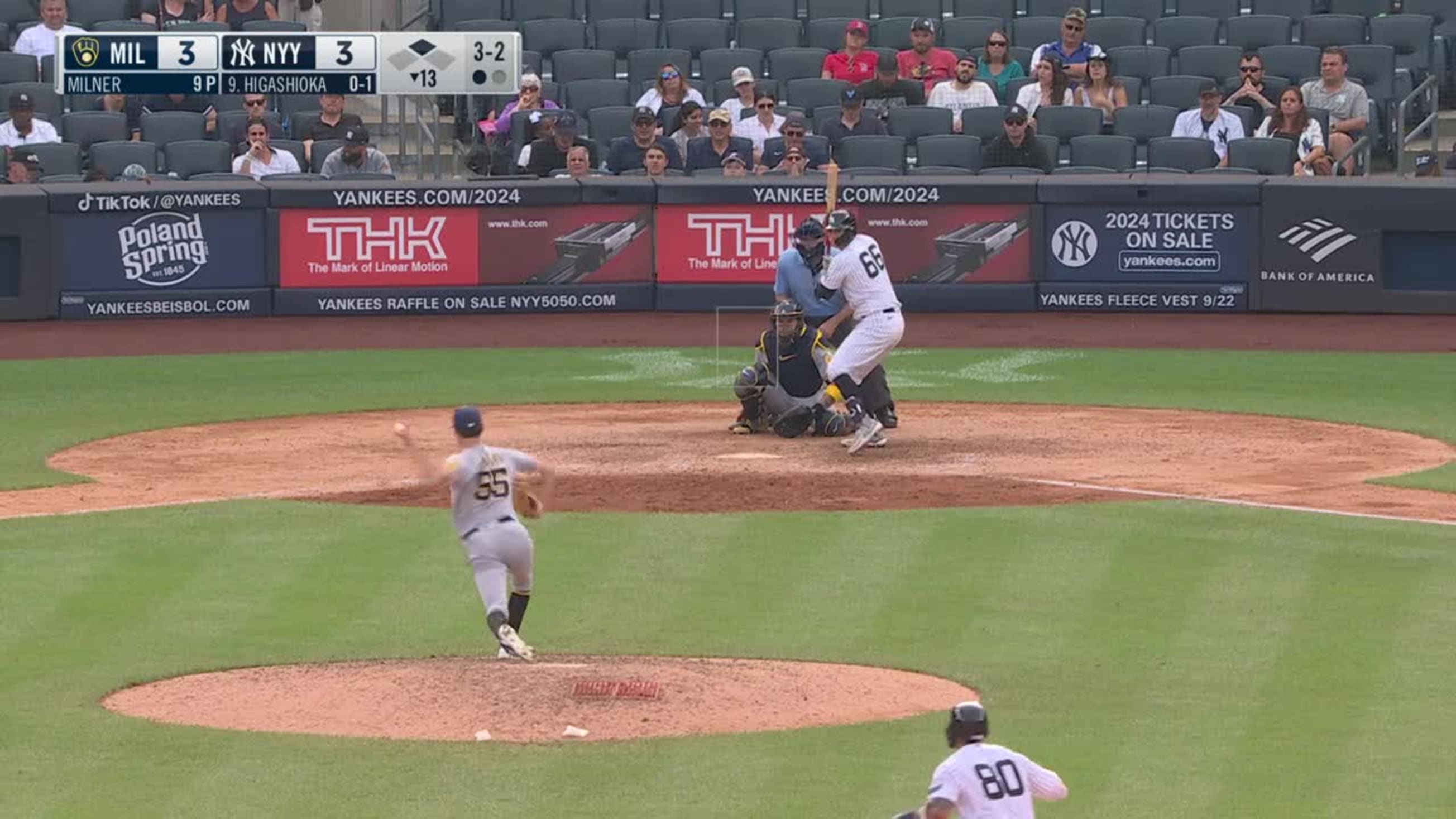 Kyle Higashioka drives in two with double, 05/20/2023