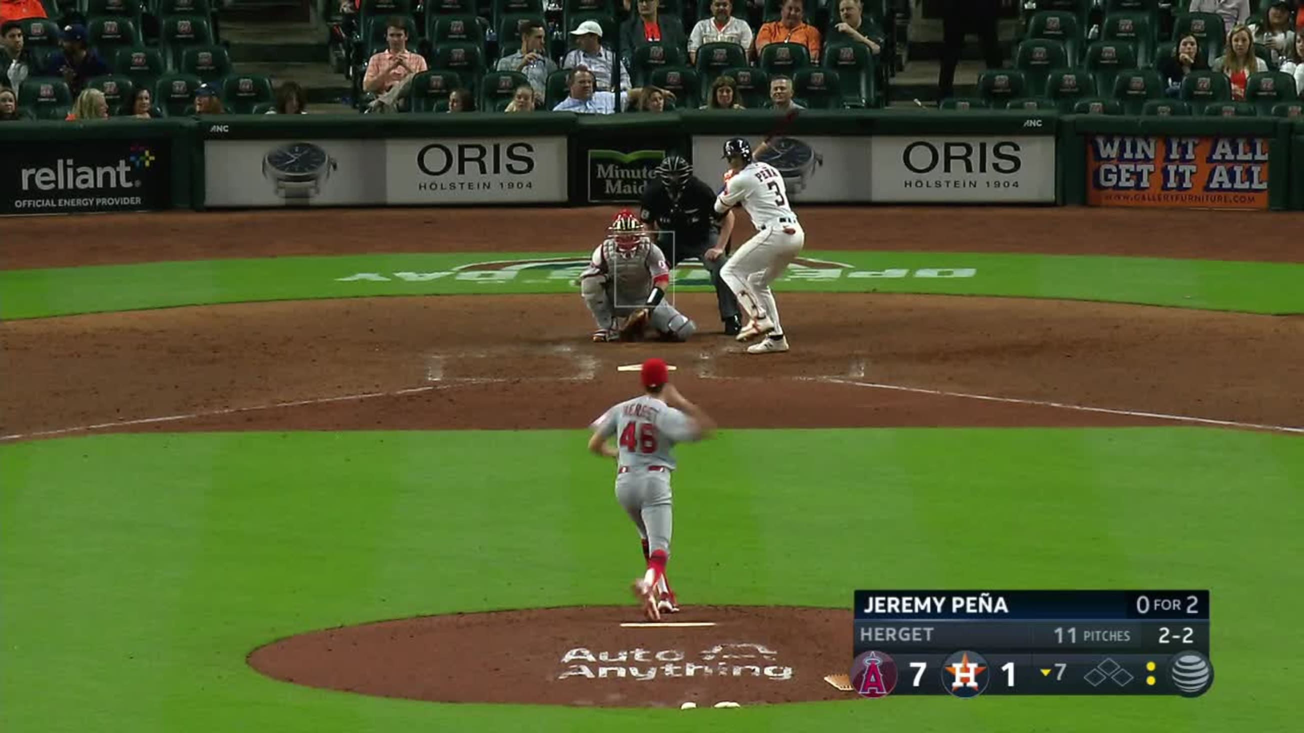 Jeremy Peña's solo home run, 03/16/2021
