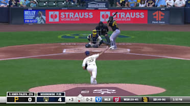 Isiah Kiner-Falefa grounds out, second baseman Brice Turang to first baseman Rhys Hoskins.