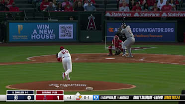Dillon Dingler pega sencillo con rodado suave a segunda base Tim Anderson. Riley Greene a 3ra. Riley Greene avanza a la 3ra, on error en tiro de segunda base Tim Anderson.