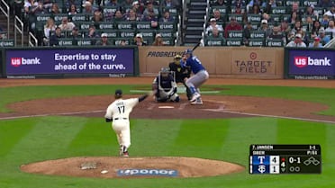 Danny Jansen homers (7) on a fly ball to left field.