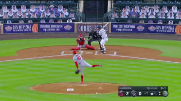 Griffin Canning Ball to Nolan Arenado