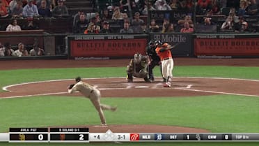 Donovan Solano flies out sharply to center fielder Trent 10/01/2021 | MLB.com
