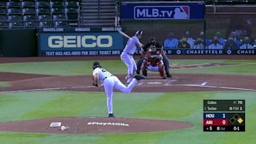 Kyle Tucker grounds into a double play, second baseman Ketel Marte to shortstop Nick Ahmed to first baseman Christian Walker.   Josh Reddick out at 2nd.    Kyle Tucker out at 1st.