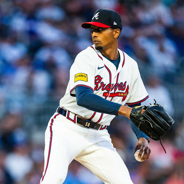 Atlanta Braves pitcher Ray Kerr during the 2026 postseason