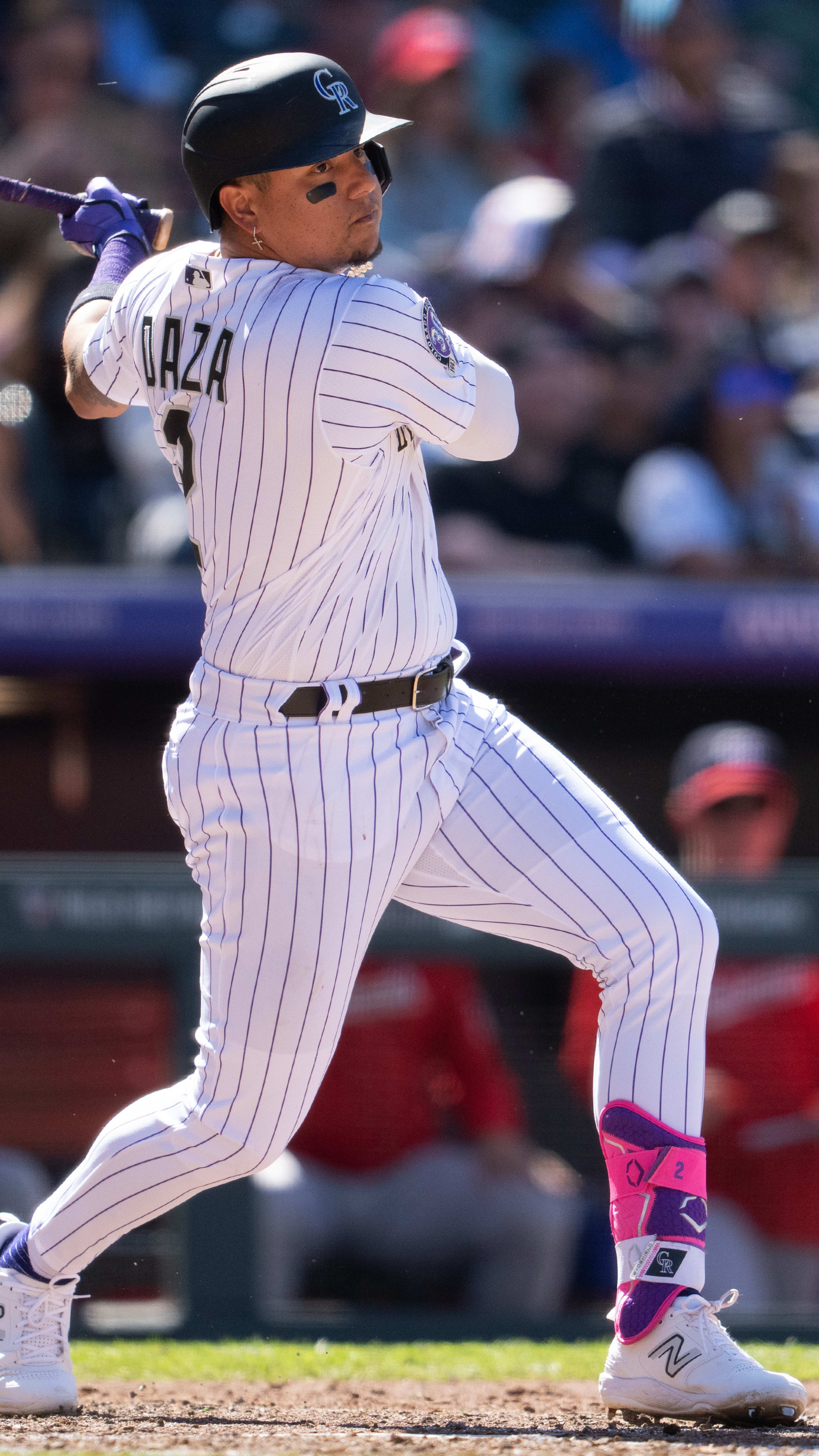 April 10 2022: Colorado center fielder Yonathan Daza (2) in action