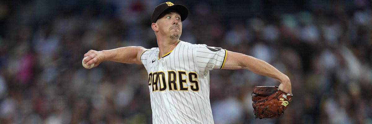 Walker Buehler, Los Angeles Dodgers starting pitcher, delivering a fastball during a 2026 MLB regular season game in a San Diego Padres vs Colorado Rockies pitcher strikeout prop preview for April 10 2026