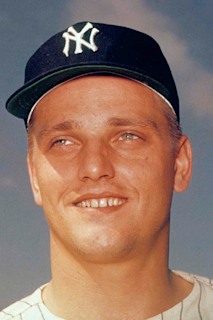 Rodger Maris of the New York Yankees poses with shirt number 55