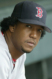 Pedro Martinez Headshot and Action Shot