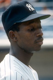 Mickey Rivers in Game 6 of the 1977 World Series 