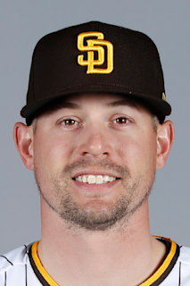 This is a 2021 photo of Brian O'Grady of the San Diego Padres