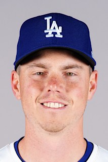 Los Angeles Dodgers catcher Will Smith looks on during a MLB game