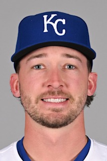 Kansas City Royals center fielder Drew Waters is congratulated by