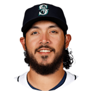 This is a 2023 photo of Eugenio Suarez of the Seattle Mariners baseball  team. This image reflects the Seattle Mariners active roster as of  Thursday, Feb. 23, 2023, when this image was