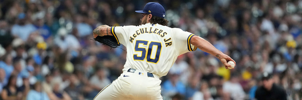 Lance McCullers Jr. of the Houston Astros pitching