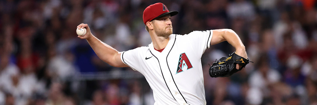 Arizona Diamondbacks right-hander Michael Soroka in his pitching delivery; Soroka carries a 3.07 ERA and Arizona has averaged 0.64 fewer runs per game in his 15 starts than in its average game this season