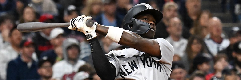 Jazz Chisholm Jr. of the New York Yankees in game action