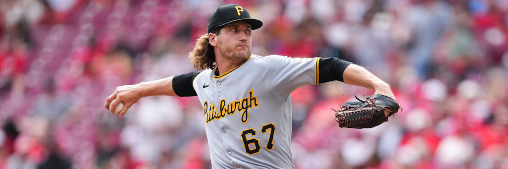 Pittsburgh Pirates pitcher Braxton Ashcraft delivering a pitch in action, the subject of a Poisson strikeout projection for June 6 2026