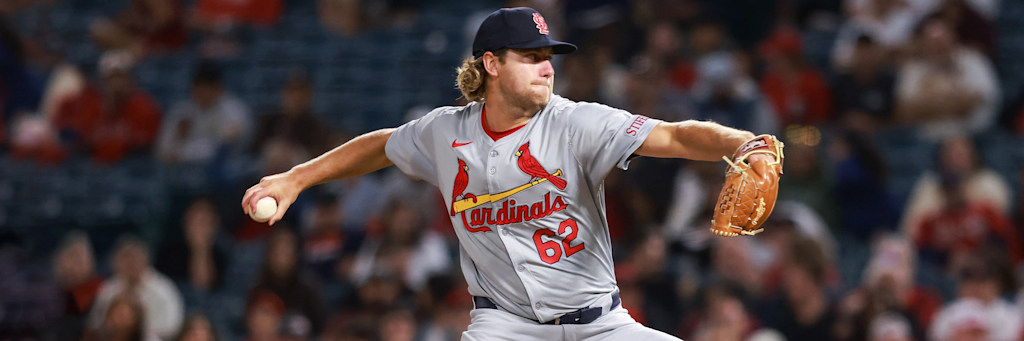 Kyle Leahy delivering a pitch in 2026