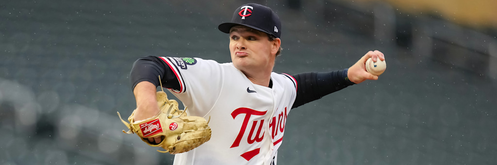 Connor Prielipp pitching for the Minnesota Twins