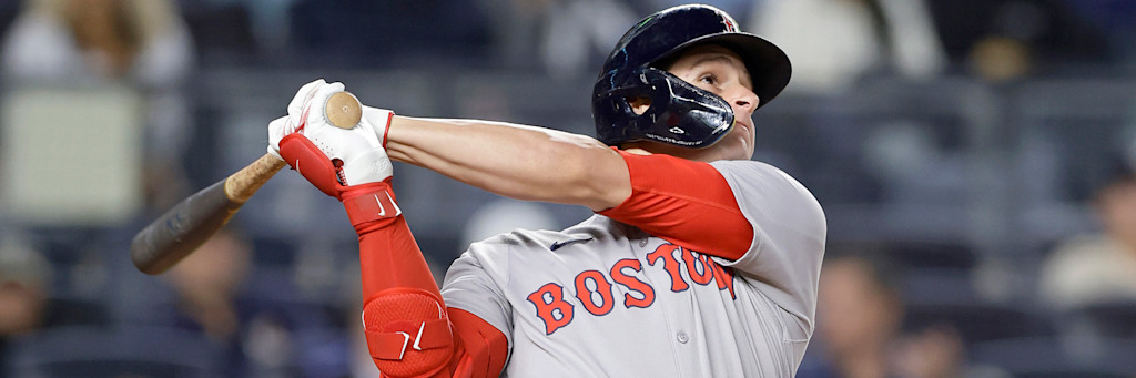 Roman Anthony of the Boston Red Sox at the plate