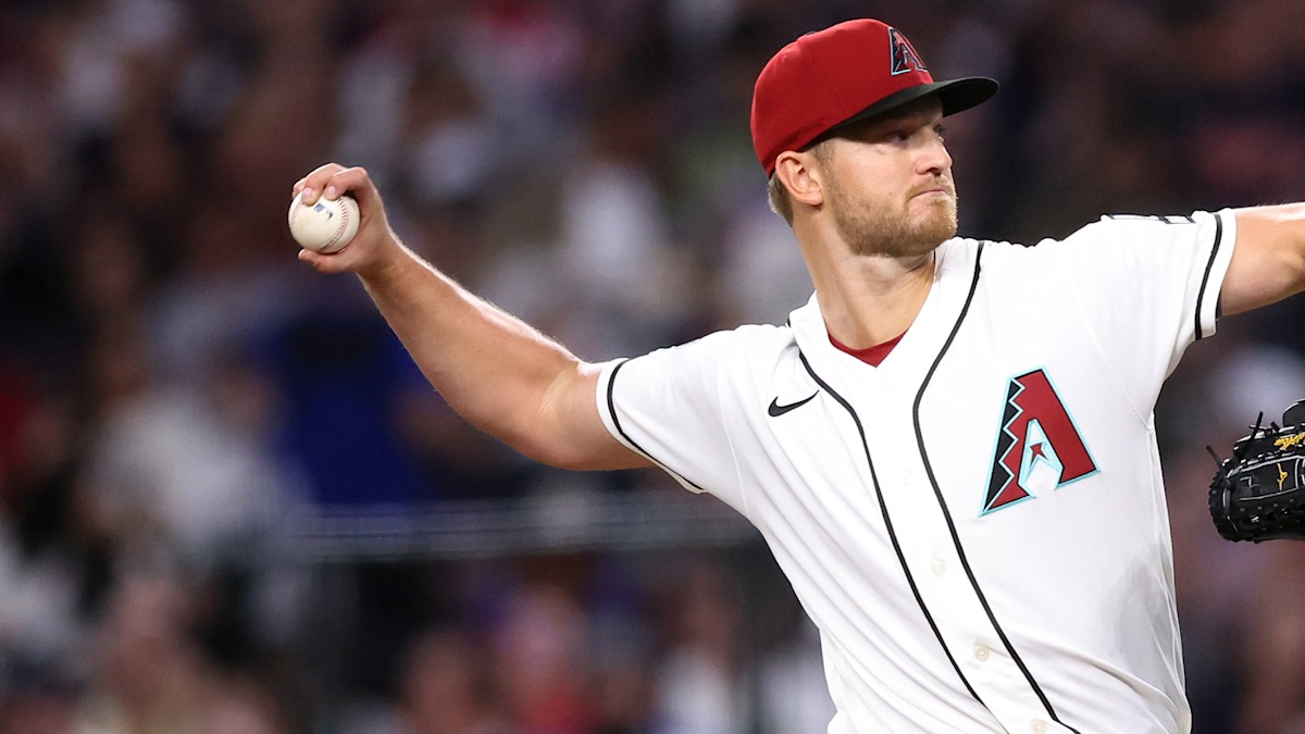 Michael Soroka pitching for the Arizona Diamondbacks