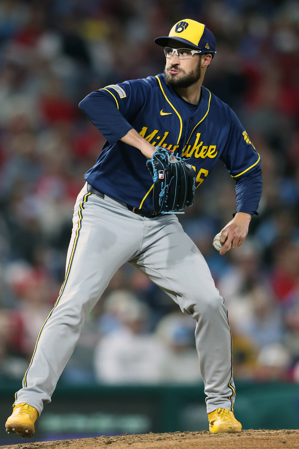 Aaron Ashby pitching for the Milwaukee Brewers during the 2026 season