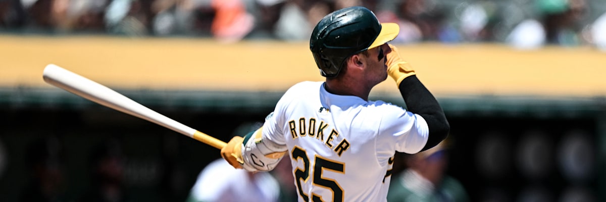 Athletics Crush Rangers 7-3 Behind Rooker's Three-RBI Performance