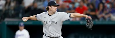 Gerrit Cole pitching action photo